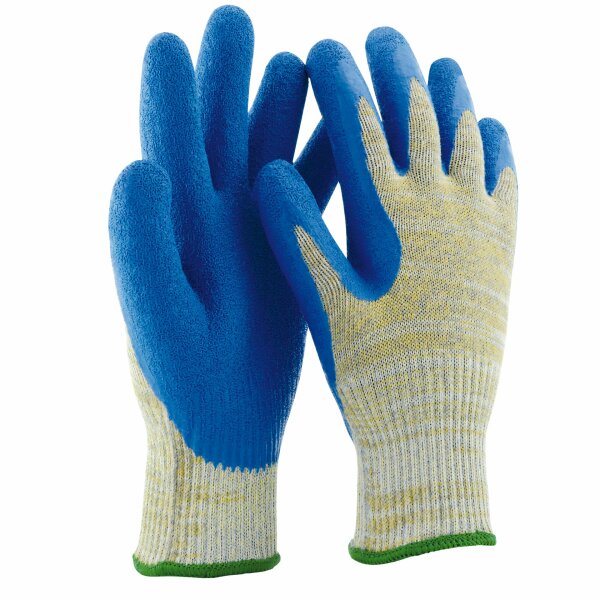 10 Paar Schnittschutzhandschuhe, Hitzeschutzhandschuhe MEDEX® Kevlar/Stahl, Latexteilgetaucht, Hitzeschutz bis zu 250 °C Kontakthitze, Gr. 9