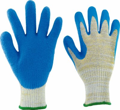 10 Paar Schnittschutzhandschuhe, Hitzeschutzhandschuhe MEDEX® Kevlar/Stahl, Latexteilgetaucht, Hitzeschutz bis zu 250 °C Kontakthitze, Gr. 9