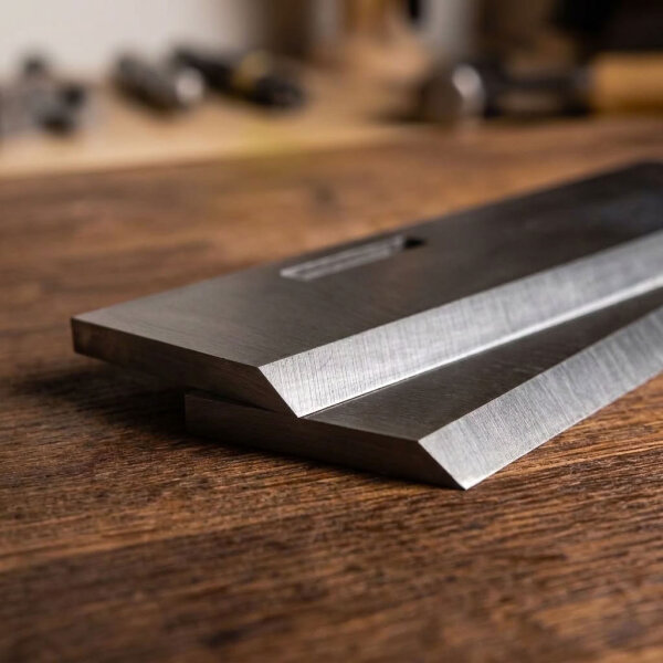 2 Stk. Scheppach Hobelmesser 260 x 18 x 3 mm mit Einstellnut