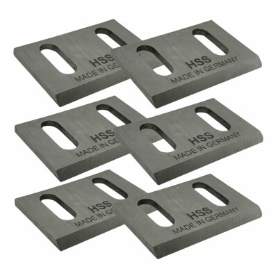 6 Stk. Adler Hobelmesser 56 x 34 x 3 mm