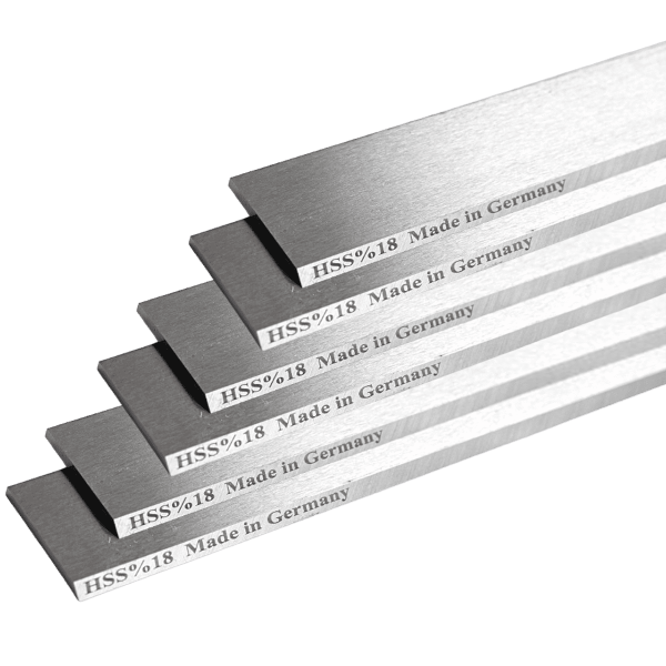 Hobelmesser für Inca 343, 220 x 25 x 2,5 mm, HSS, 6 Stück