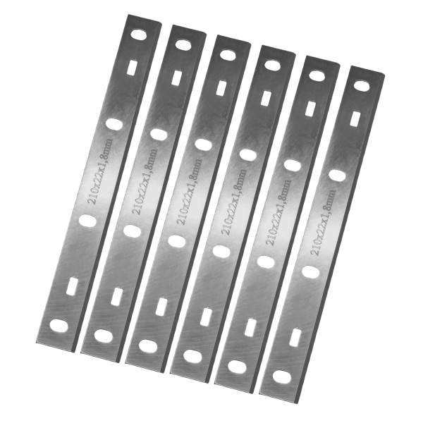 6 Stk. Scheppach HMS850 Hobelmesser 210 x 22 x 1.8 mm