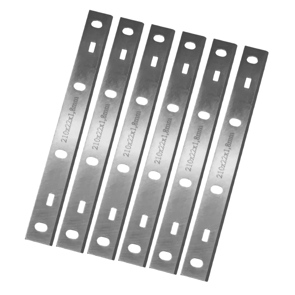 6 Stk. Scheppach HMS850 Hobelmesser 210 x 22 x 1.8 mm