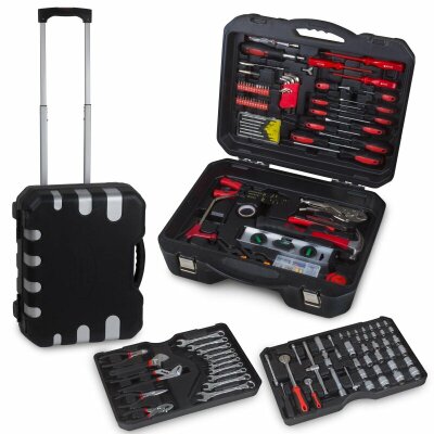 Werkzeugkoffer Blowcase Combination Wrench & Trolleyfunktion 4 Lagen gefüllt mit Werkzeug