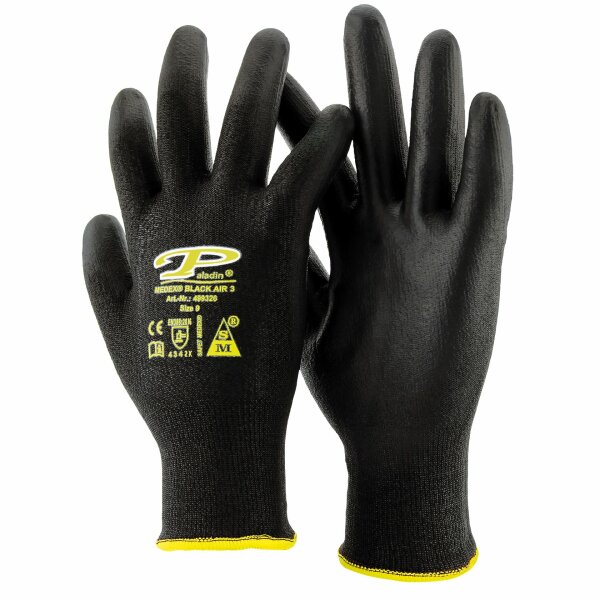 30 Paar Schnittschutzhandschuhe MEDEX Paladin® BLACK AIR 3, 5-Finger, PU-getaucht