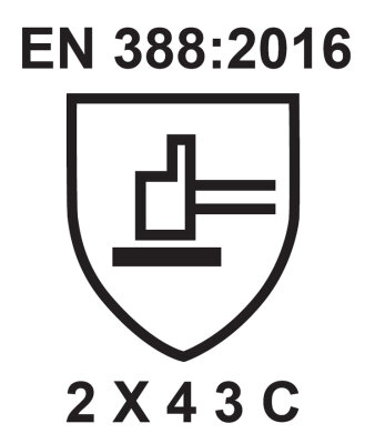 24 Paar Schnittschutzhandschuhe MEDEX Multiflex® 5-Finger, AR-Noppen einseitig, Gr. 6